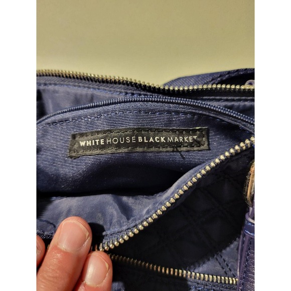 White House Black Market Navy Purse - Nylon - Picture 8 of 9